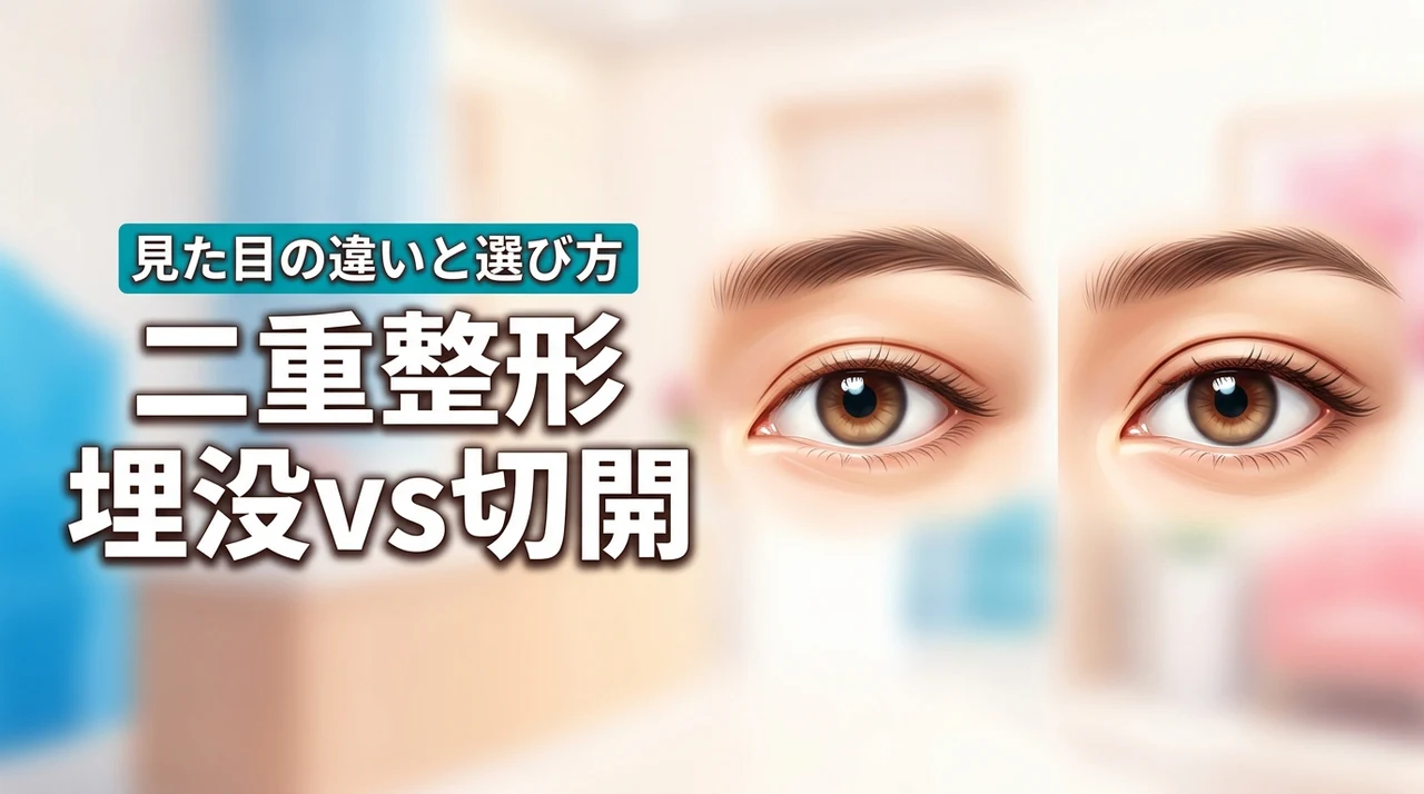 二重整形の埋没と切開で見た目の違いに悩む方必見！後悔しない術式の選び方