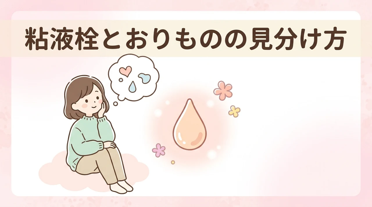 粘液栓とおりものの違いと見分け方を解説