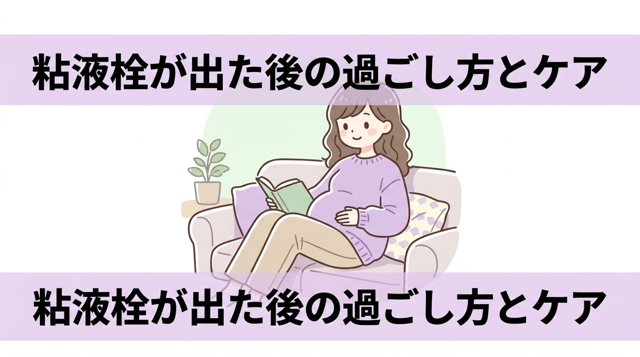 粘液栓を確認した後の生活と衛生管理
