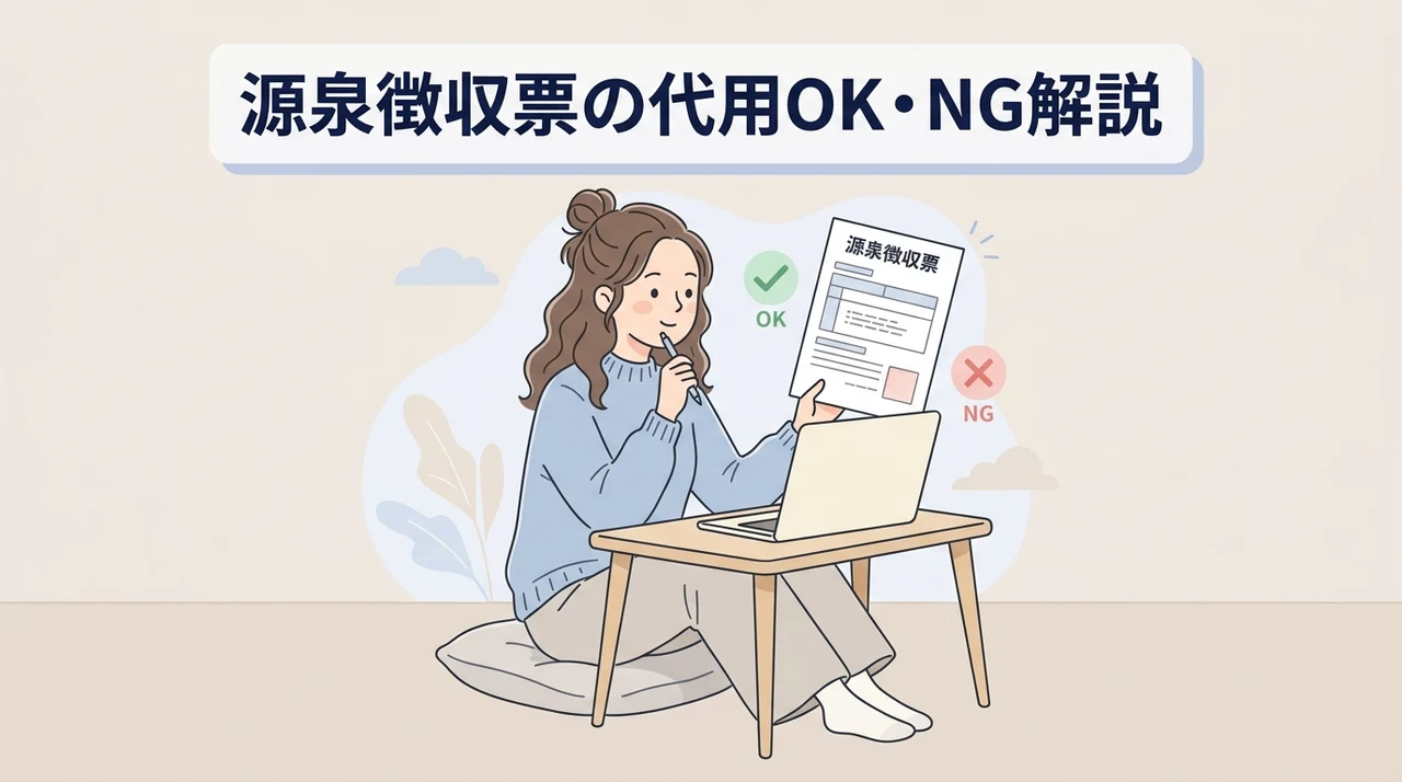 源泉徴収票で代用できるケースとできないケース