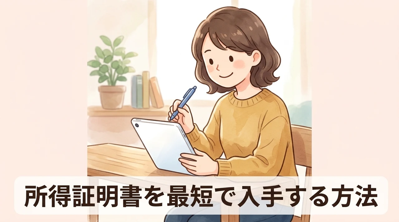 必要な所得証明書類を最短で入手する方法