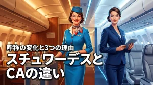 スチュワーデスとcaの違いとは?呼称が変化した3つの理由と海外で通じる呼び方