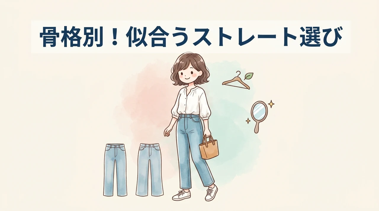 体型や骨格に合わせたストレート等の選び方