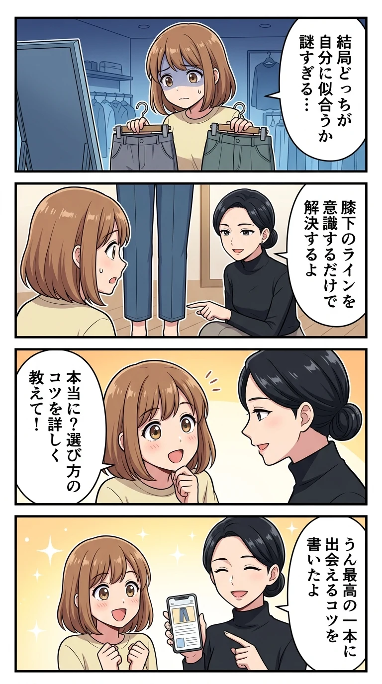 テーパード ストレート 違い