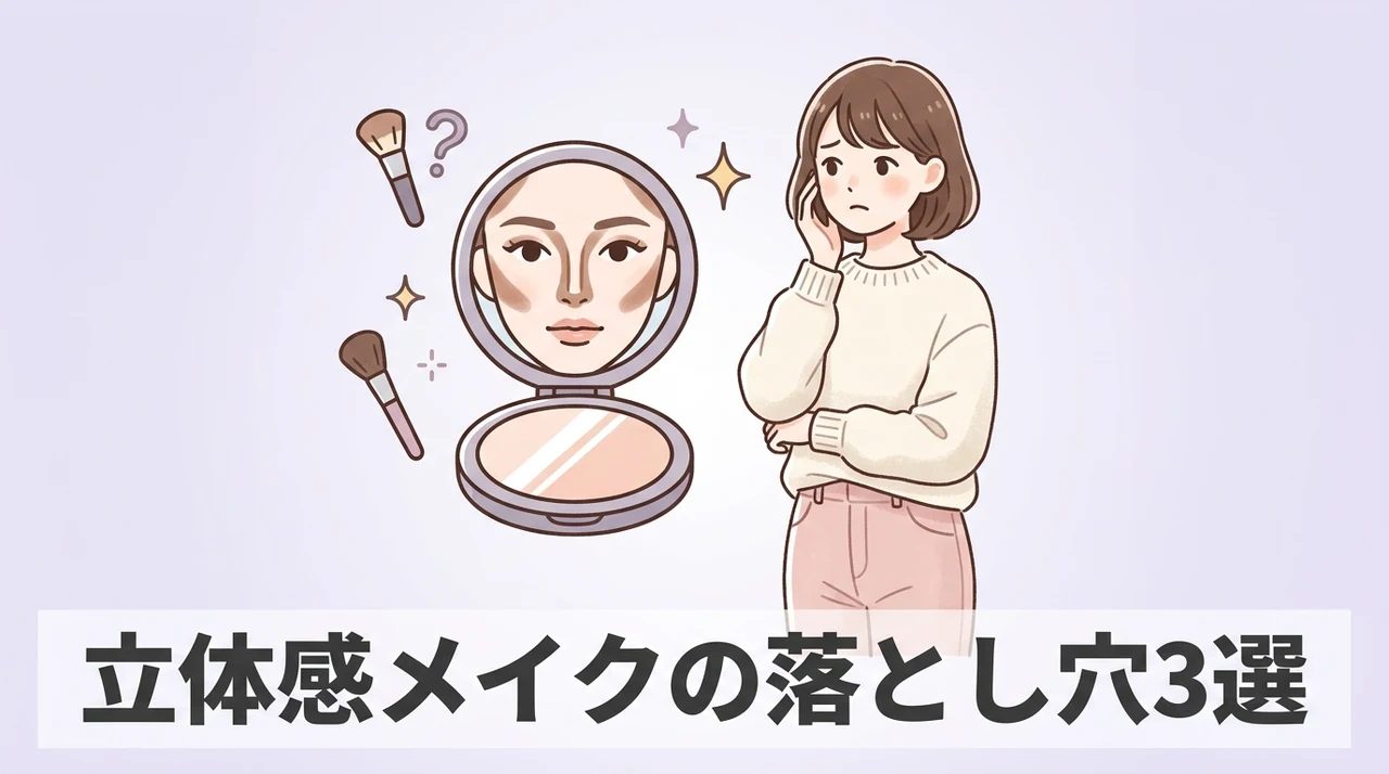 立体感メイクで失敗しやすい注意点3つ