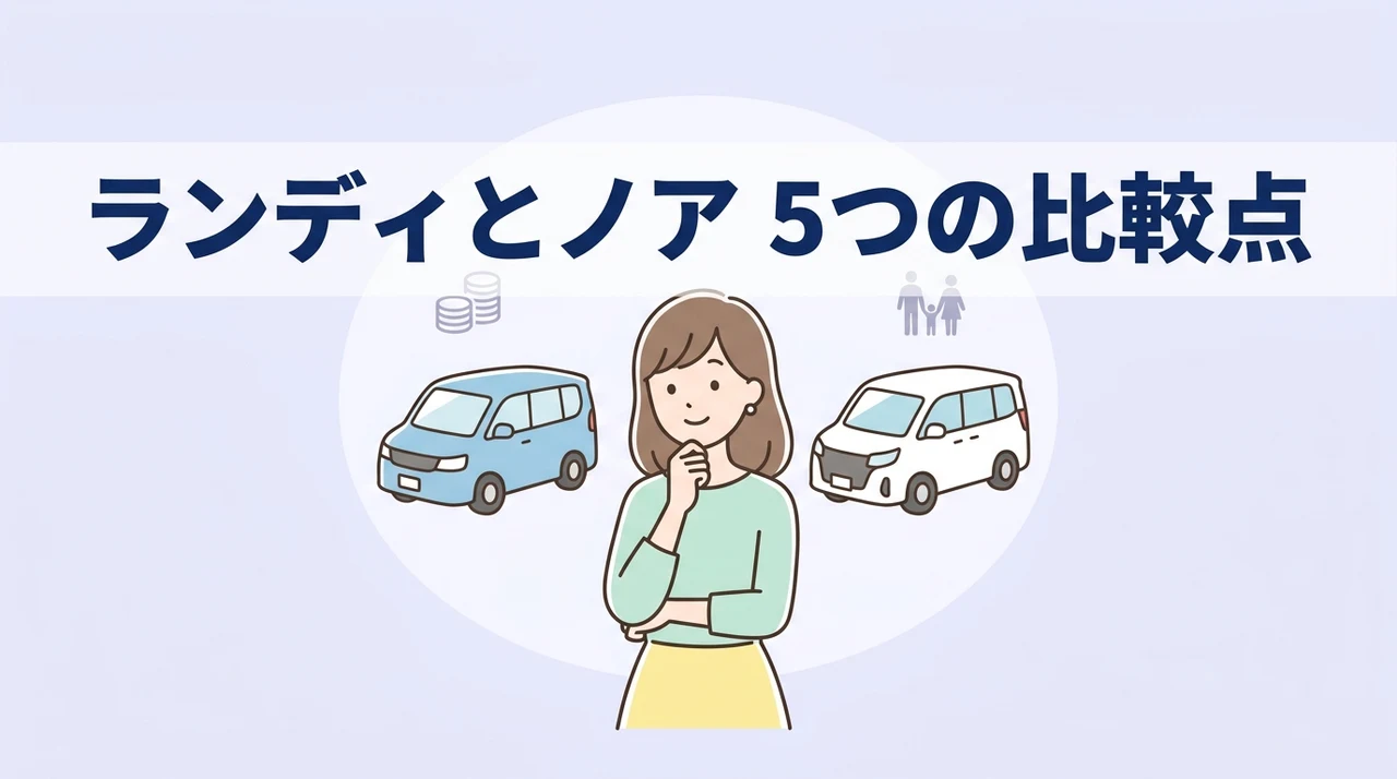 スズキ ランディとノアを比較する5つのポイント