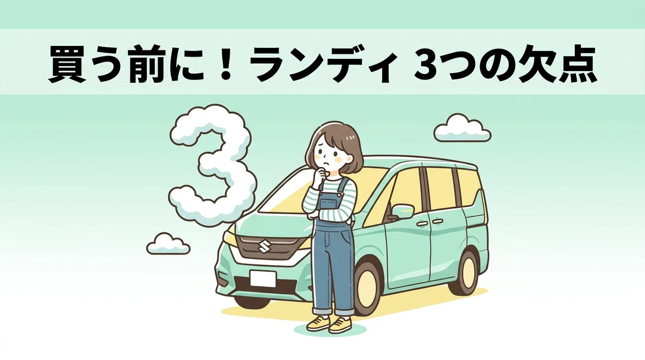 スズキ ランディ購入前に知るべきデメリット3つ