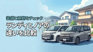 スズキのランディとノアの違いは何？納期や装備を比較して後悔しない車選びをしよう