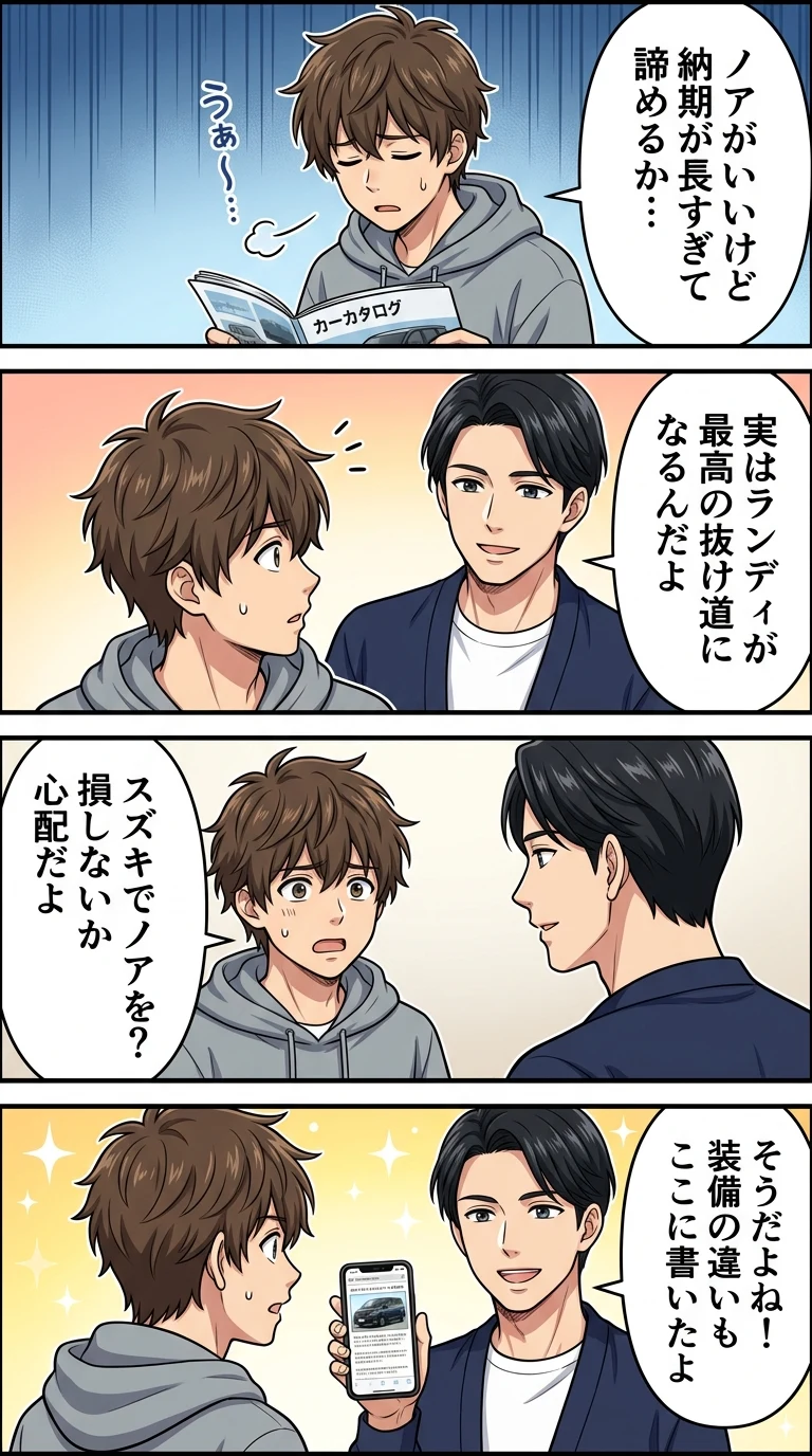 スズキ ランディ ノア 違い