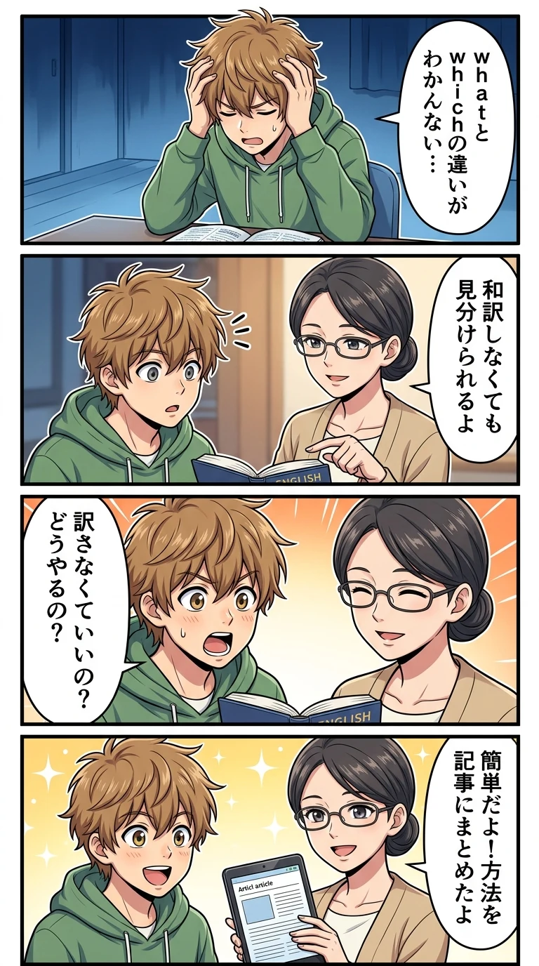 関係代名詞 what which 違い