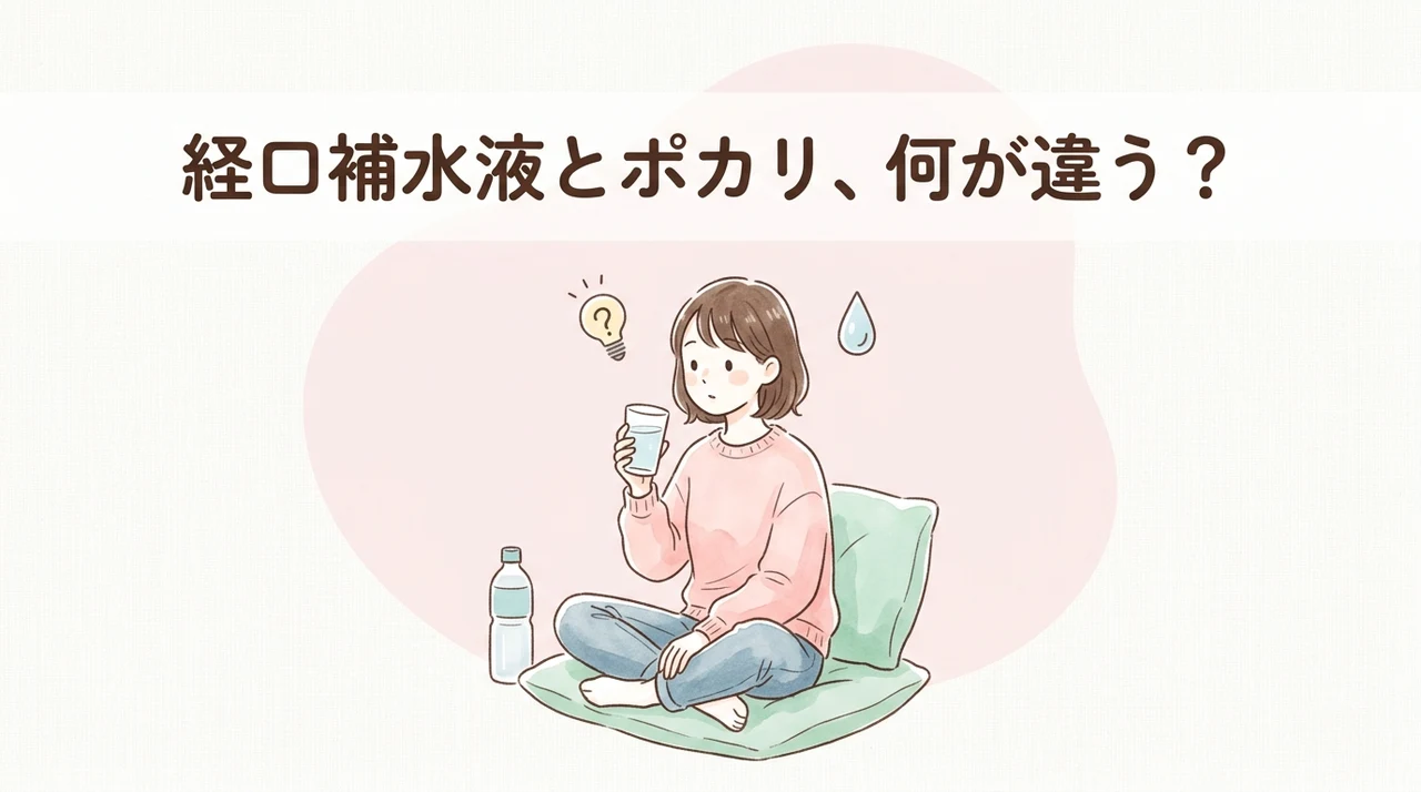 経口補水液とポカリの違いと基本成分