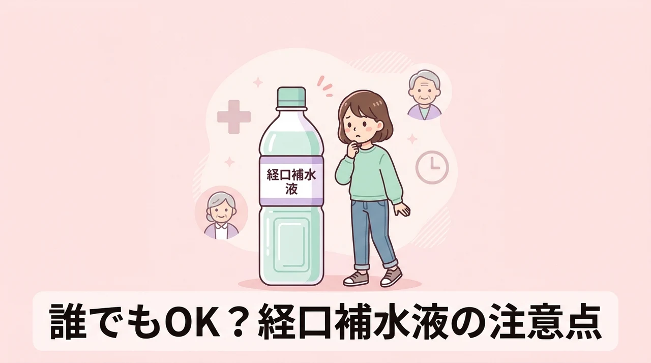 持病や年齢別の経口補水液の注意点