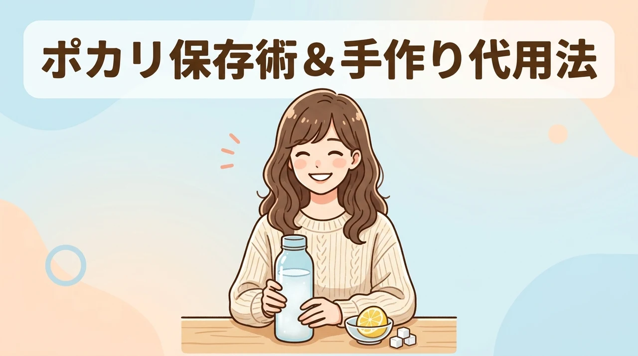 ポカリ等の保存方法と手作り代用法