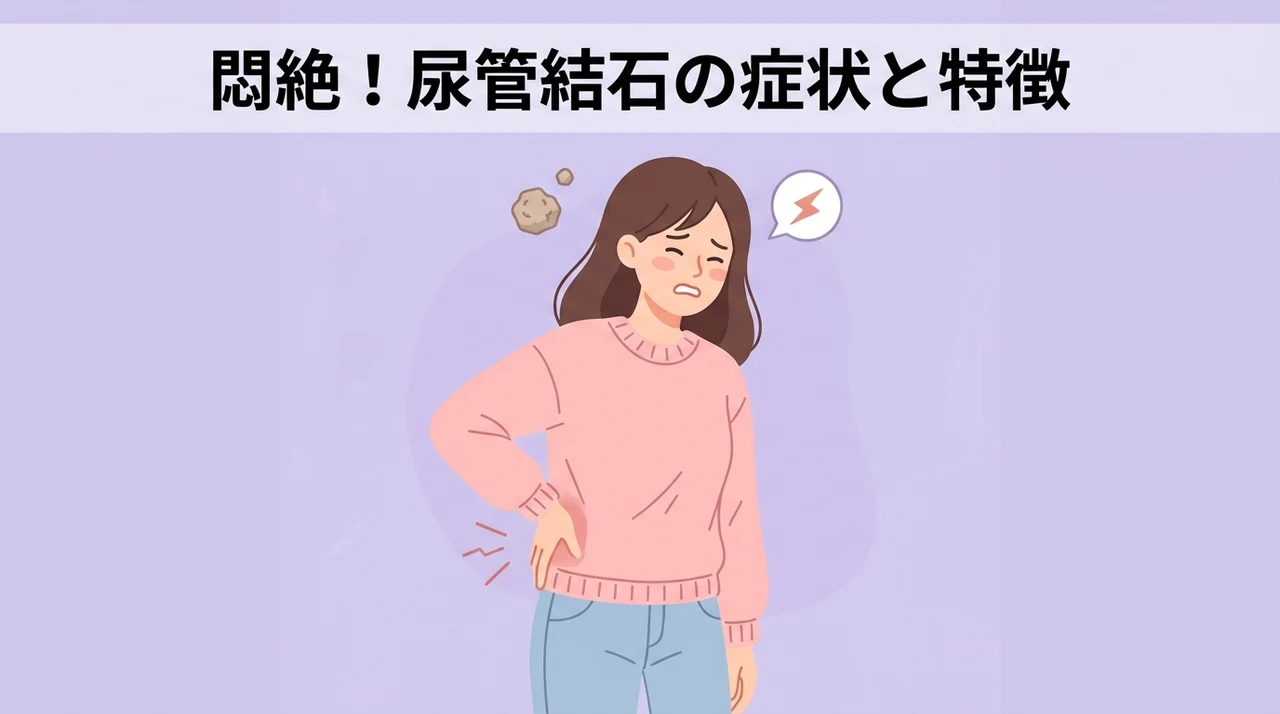 激痛を伴う尿管結石の主な症状と特徴