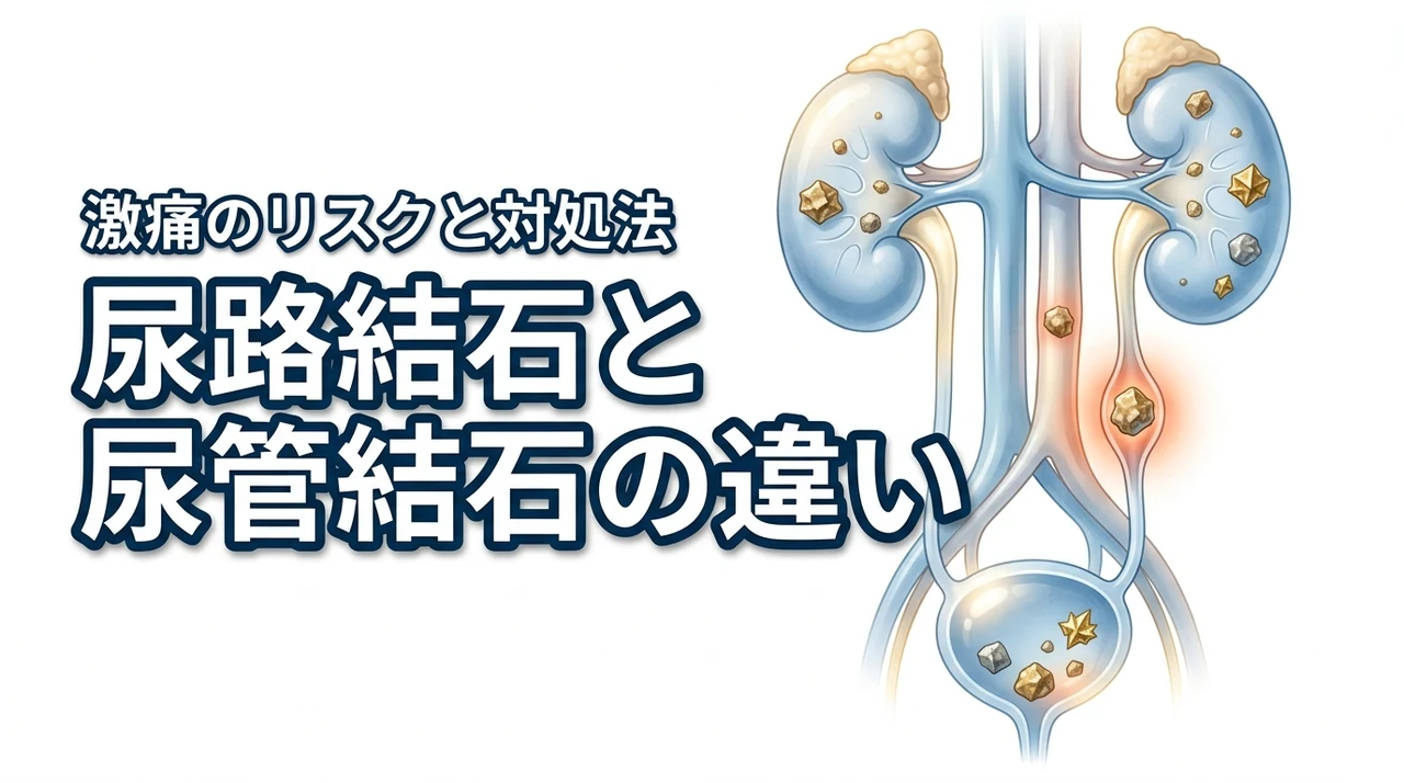 尿路結石と尿管結石の違いは何?背中や脇腹の激痛を放置するリスクと対処法