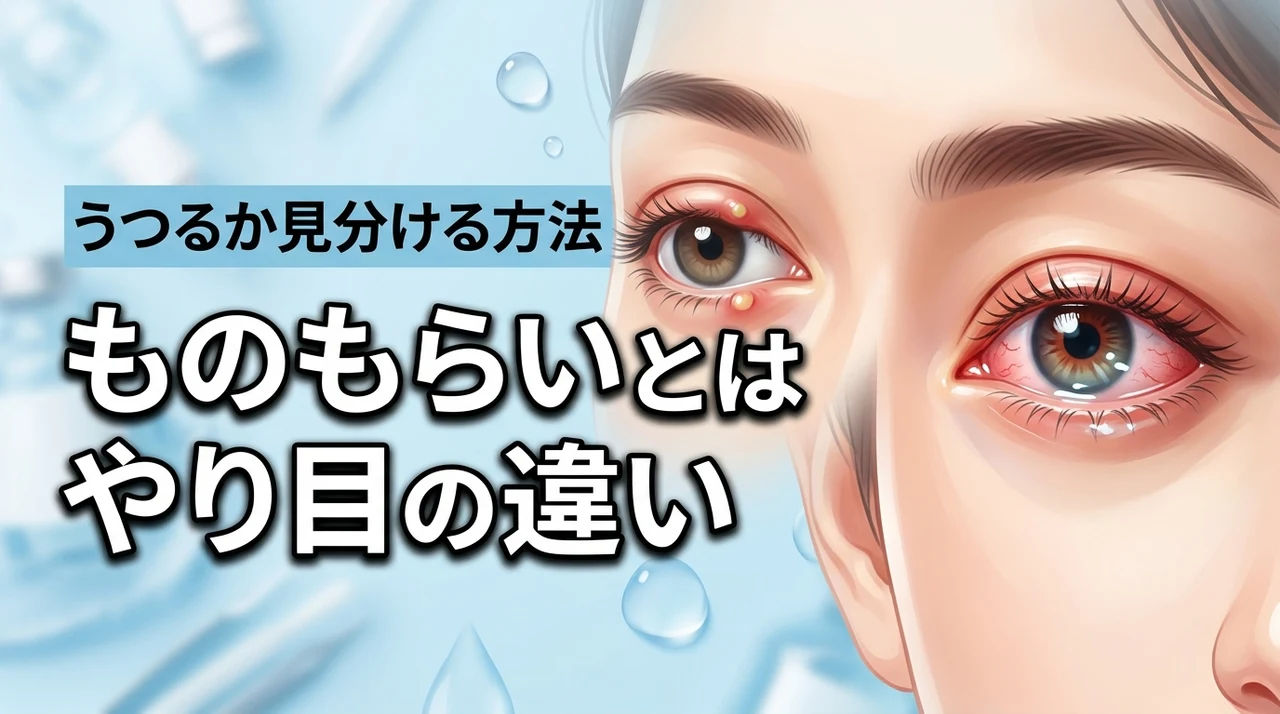 この目の腫れはものもらいとはやり目の違いどっち?うつる病気か見分ける方法