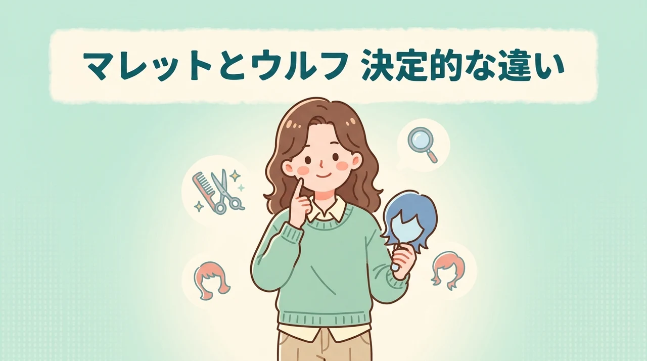 マレットヘアとウルフの違いを構造とシルエットで解説