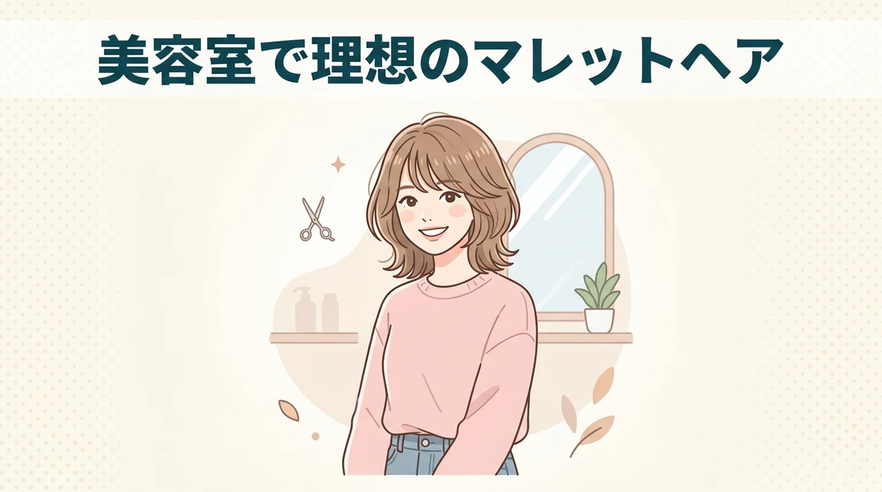 美容室で理想のマレットヘアやウルフを頼むコツ
