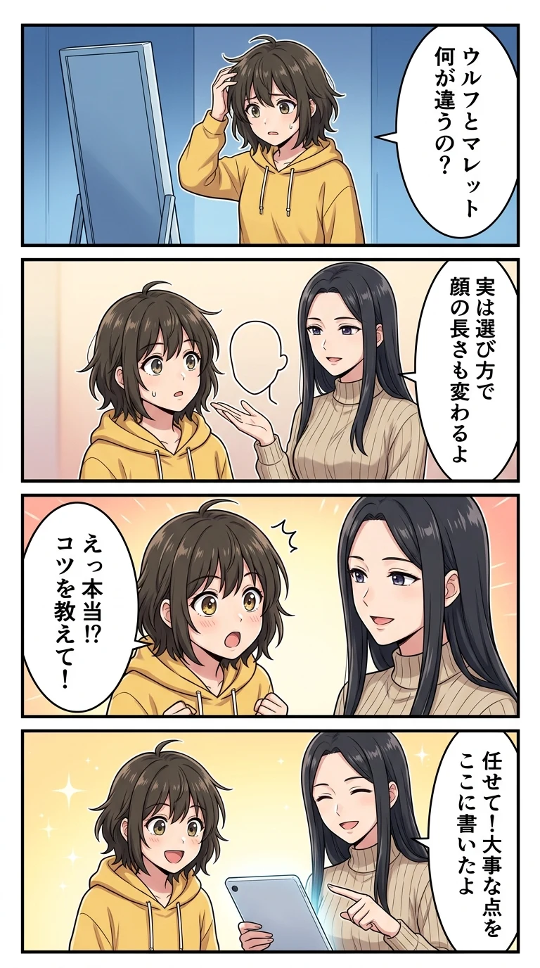 マレットヘア ウルフ 違い